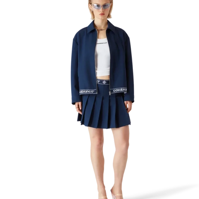 Navy Wool Suit Jacket