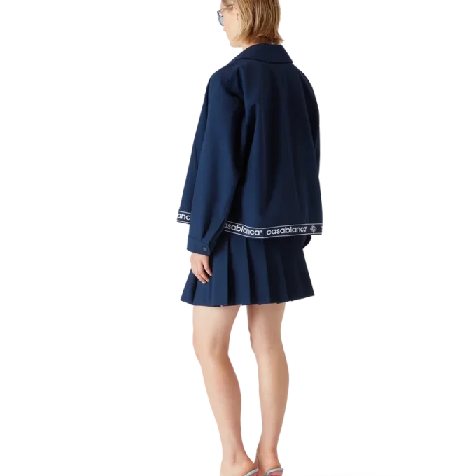 Navy Wool Suit Jacket