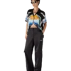 Nylon and Satin Mountain Camo Cargo Trousers