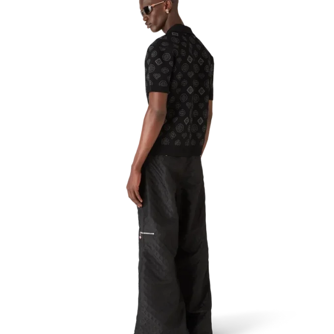 Nylon Jacquard Cargo Trousers