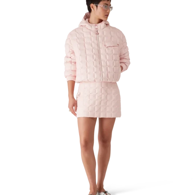 Nylon Quilted Mini Skirt Nylon Quilted Mini Skirt