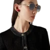 Open Weave Cropped Tailored Jacket Open Weave Cropped Tailored Jacket