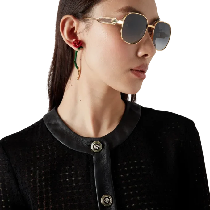 Open Weave Cropped Tailored Jacket Open Weave Cropped Tailored Jacket