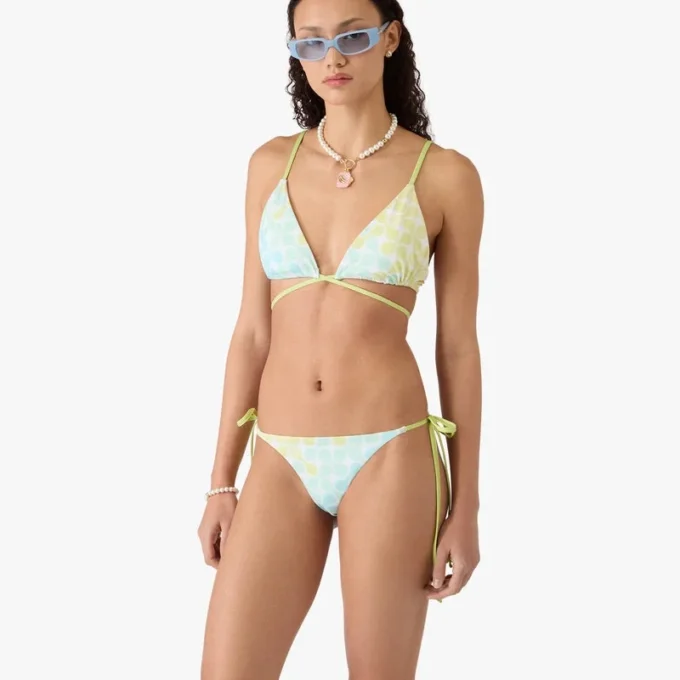 Optic Drop String Beaded Bikini Top Optic Drop String Beaded Bikini Top