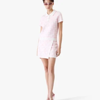 Optic Drop Wrap Mini Skirt