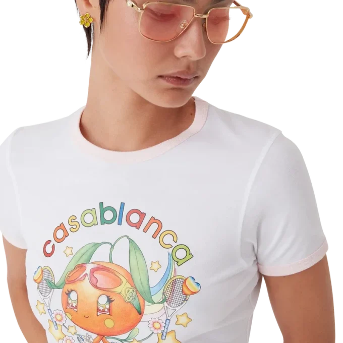 Orange Mascot Ringer Short Sleeve T-Shirt Orange Mascot Ringer Short Sleeve T-Shirt