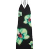 Orchid Glitch Silk Dress