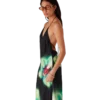 Orchid Glitch Silk Dress