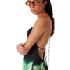 Orchid Glitch Silk Dress