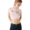 Orchid Logo Cropped Baby Tee