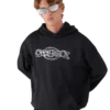 Oversized Panelled Hooded Sweatshirt Oversized Panelled Hooded Sweatshirt