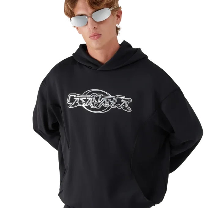Oversized Panelled Hooded Sweatshirt Oversized Panelled Hooded Sweatshirt