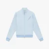 Pale Blue Jacquard Zip Jacket