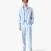 Pale Blue Jacquard Zip Jacket