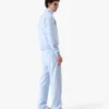 Pale Blue Jacquard Zip Jacket