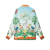 Palm Springs Tennis Club Cuban Collar Silk Shirt