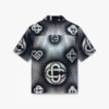 Pearlescent Monogram Short Sleeve Denim Shirt Pearlescent Monogram Short Sleeve Denim Shirt