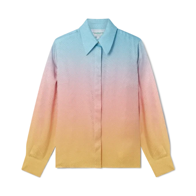 Ping Pong Gradient Silk Shirt