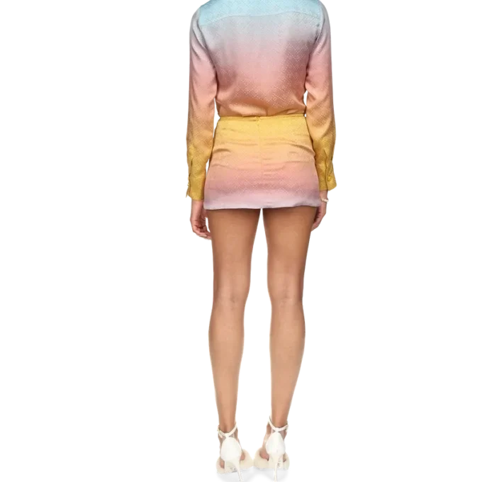 Ping Pong Gradient Silk Skirt Ping Pong Gradient Silk Skirt