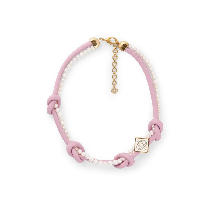 Pink Knotted Necklace