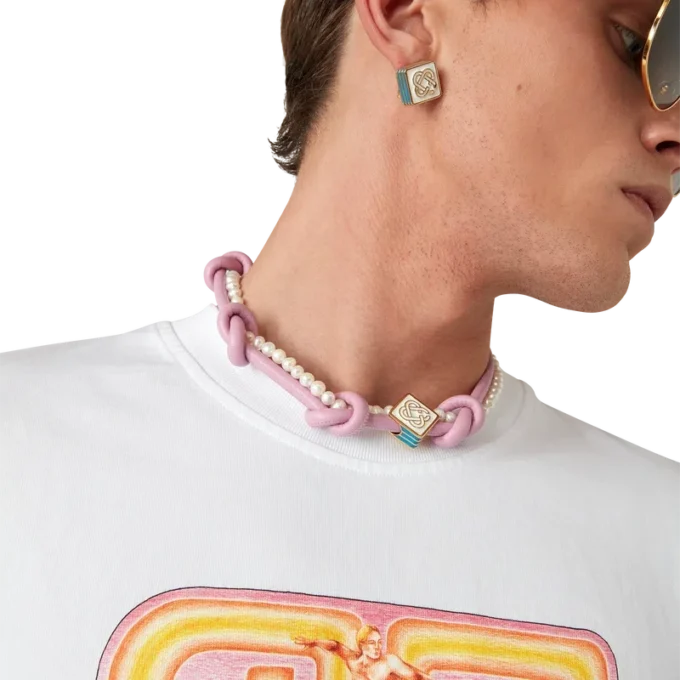 Pink Knotted Necklace