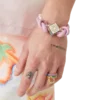 Pink Knotted Pearl Bracelet