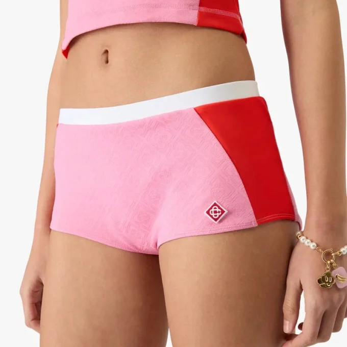 Pink Monogram Bikini Shorts