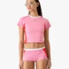 Pink Monogram Short Sleeve Rash Top