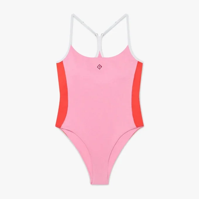Pink Monogram Swimsuit