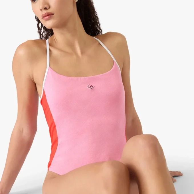 Pink Monogram Swimsuit