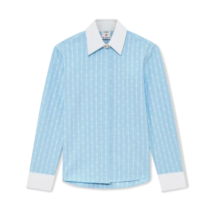 Pinstripe Laurel Long Sleeve Shirt