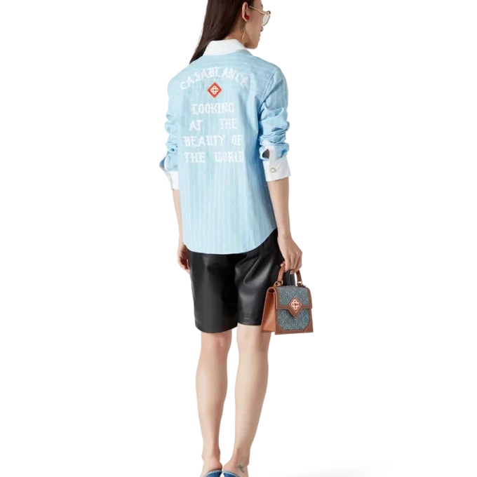 Pinstripe Laurel Long Sleeve Shirt