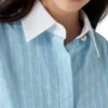 Pinstripe Laurel Long Sleeve Shirt