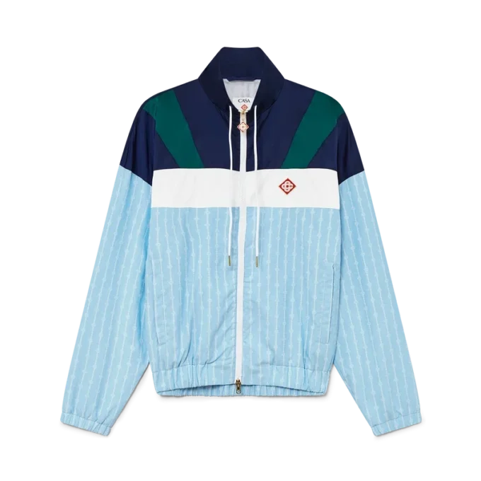 Pinstripe Nylon Track Jacket Pinstripe Nylon Track Jacket