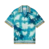 Poolside Emblem Short Sleeve Silk Shirt Poolside Emblem Short Sleeve Silk Shirt