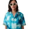 Poolside Emblem Short Sleeve Silk Shirt Poolside Emblem Short Sleeve Silk Shirt