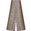 Printed Wide Leg Trousers