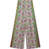 Printed Wide Leg Trousers