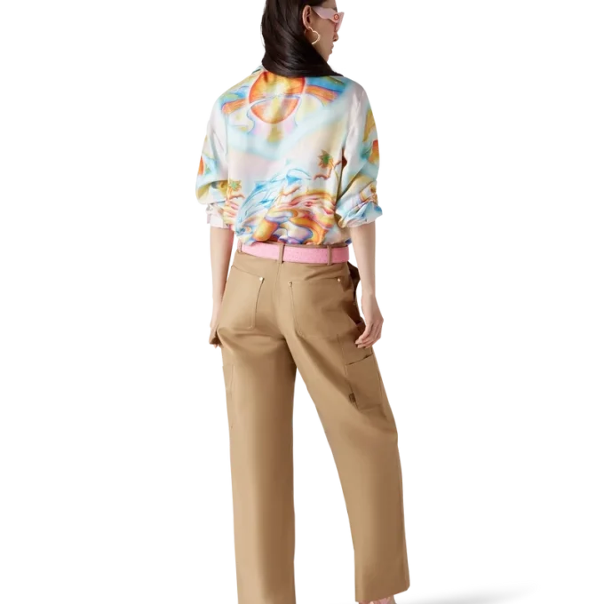 Psychedelic Nirvana Long Sleeve Silk Shirt Psychedelic Nirvana Long Sleeve Silk Shirt