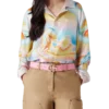 Psychedelic Nirvana Long Sleeve Silk Shirt Psychedelic Nirvana Long Sleeve Silk Shirt