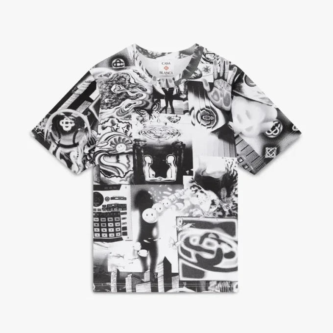 Rave Collage Short Sleeve Mesh T-Shirt Rave Collage Short Sleeve Mesh T-Shirt