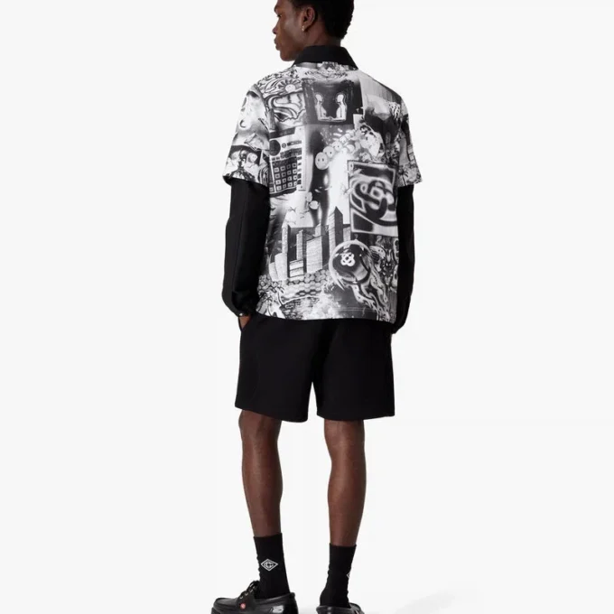 Rave Collage Short Sleeve Mesh T-Shirt Rave Collage Short Sleeve Mesh T-Shirt