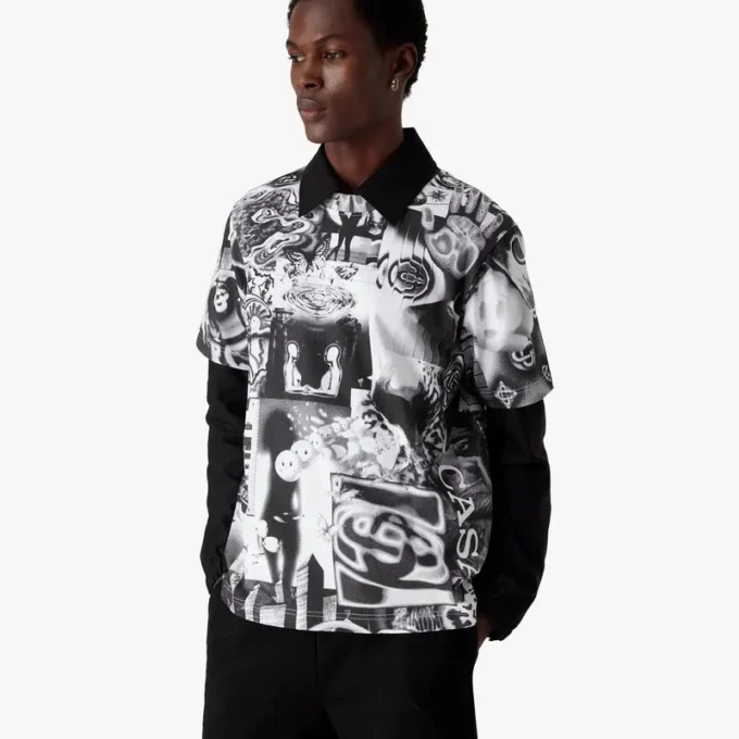 Rave Collage Short Sleeve Mesh T-Shirt Rave Collage Short Sleeve Mesh T-Shirt