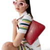 Red Jeanne Pochette Shoulder Bag