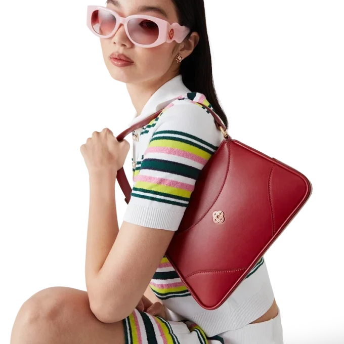 Red Jeanne Pochette Shoulder Bag