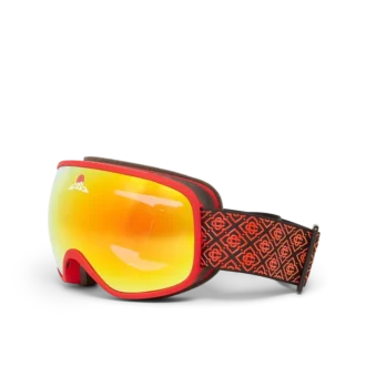 Red & Orange Gradient Ski Goggles