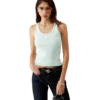 Ribbed Jersey Tank Top