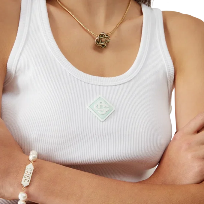 Ribbed Jersey Tank Top