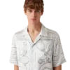 Sacred Stone Short Sleeve Silk Shirt