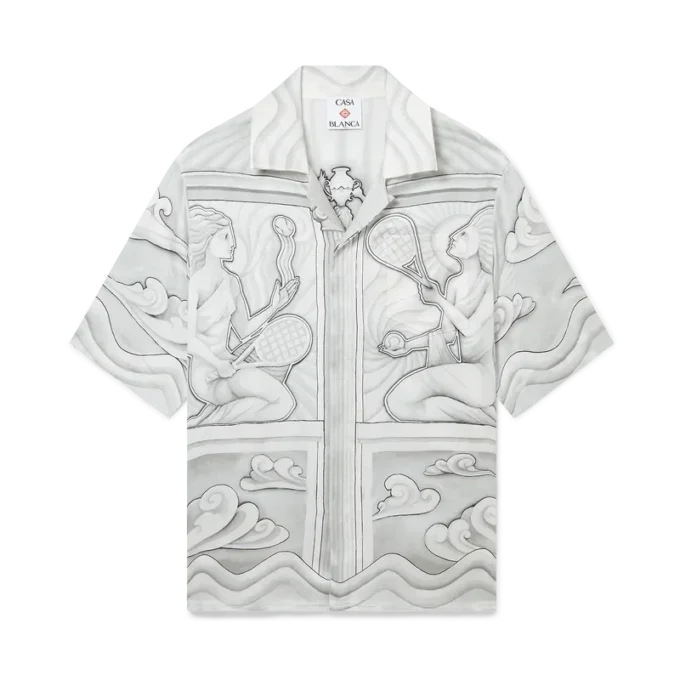 Sacred Stone Short Sleeve Silk Shirt